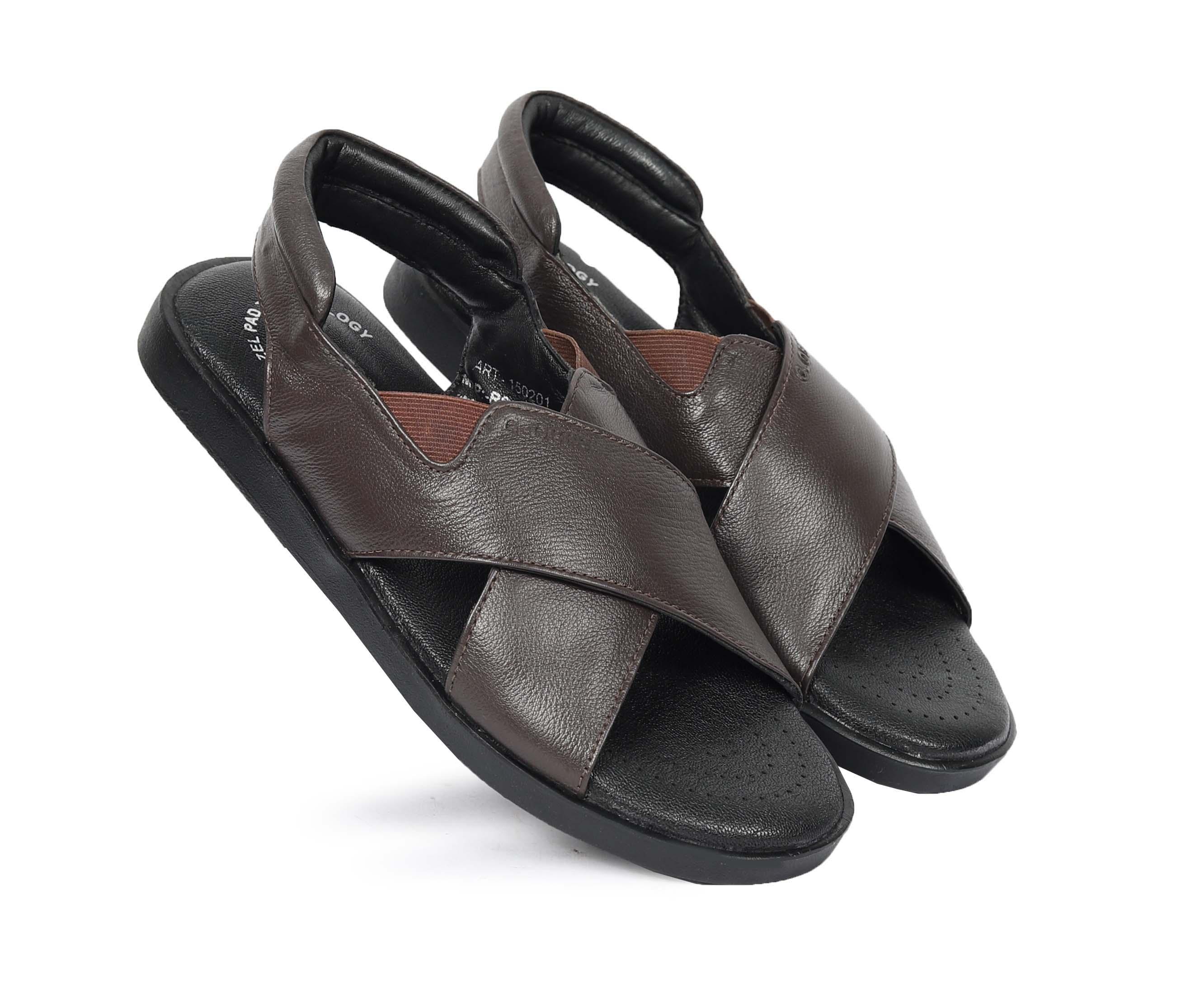 150201  GLOBERS ZEL PAD SANDLE BROWN