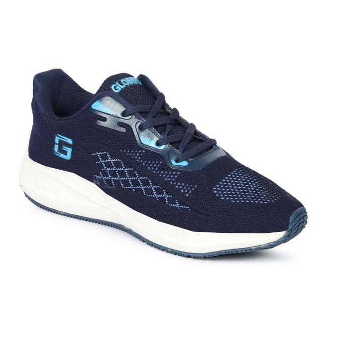 GLOBERS 200101 BLUE ZEL PAD SPORTS SHOE for Men | Zel pad Insole for Comfort | Modern Look | footwear for Men's