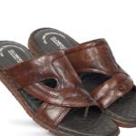 1304002 GLOBERS+  genuine leather chappal with thumb for Men | zel pad inside